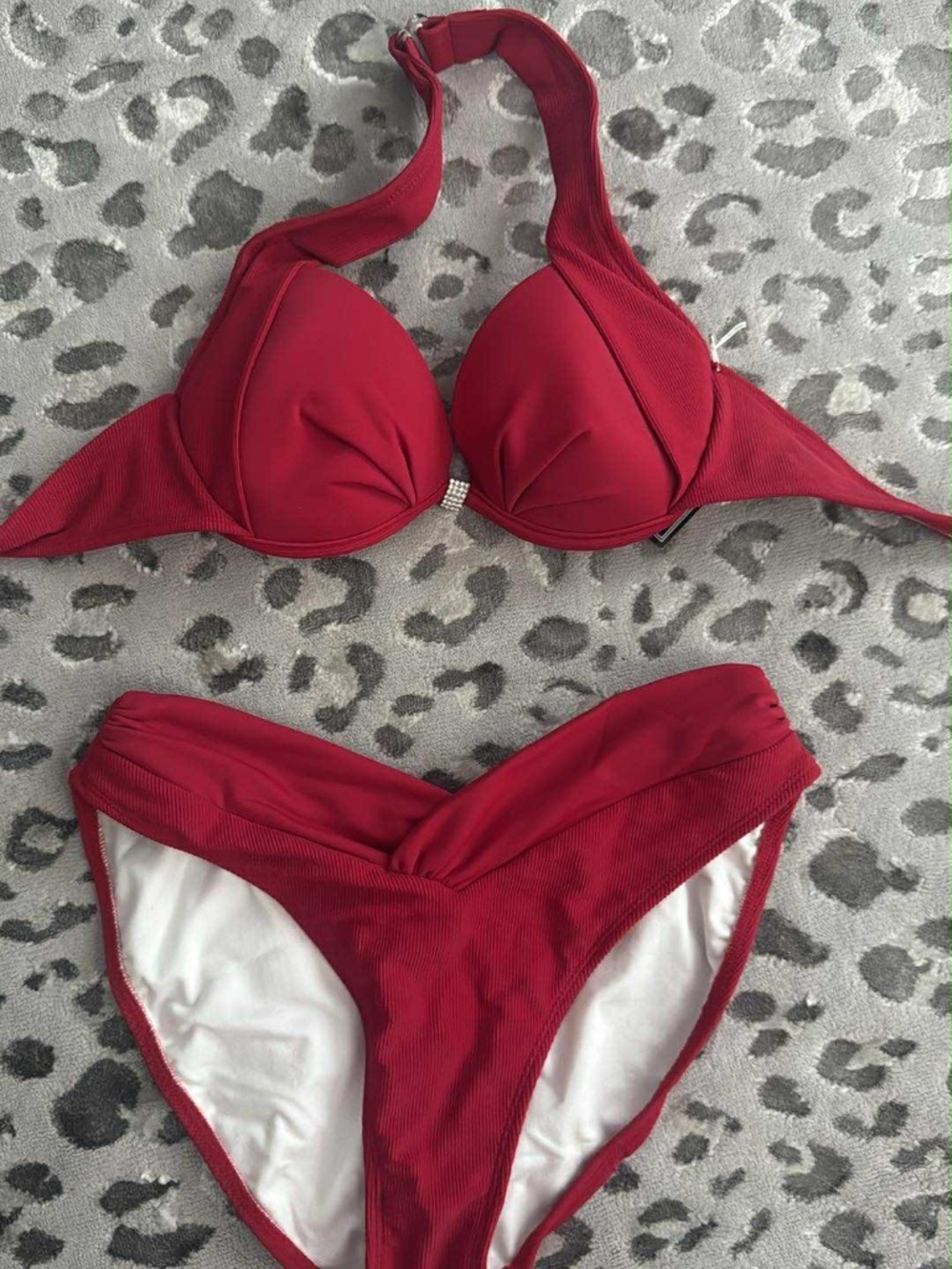 Jayme Shaw Red Swin Suit